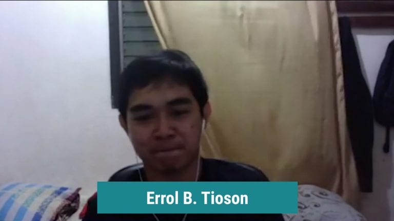 Errol B. Tiozon Interview Screenshot